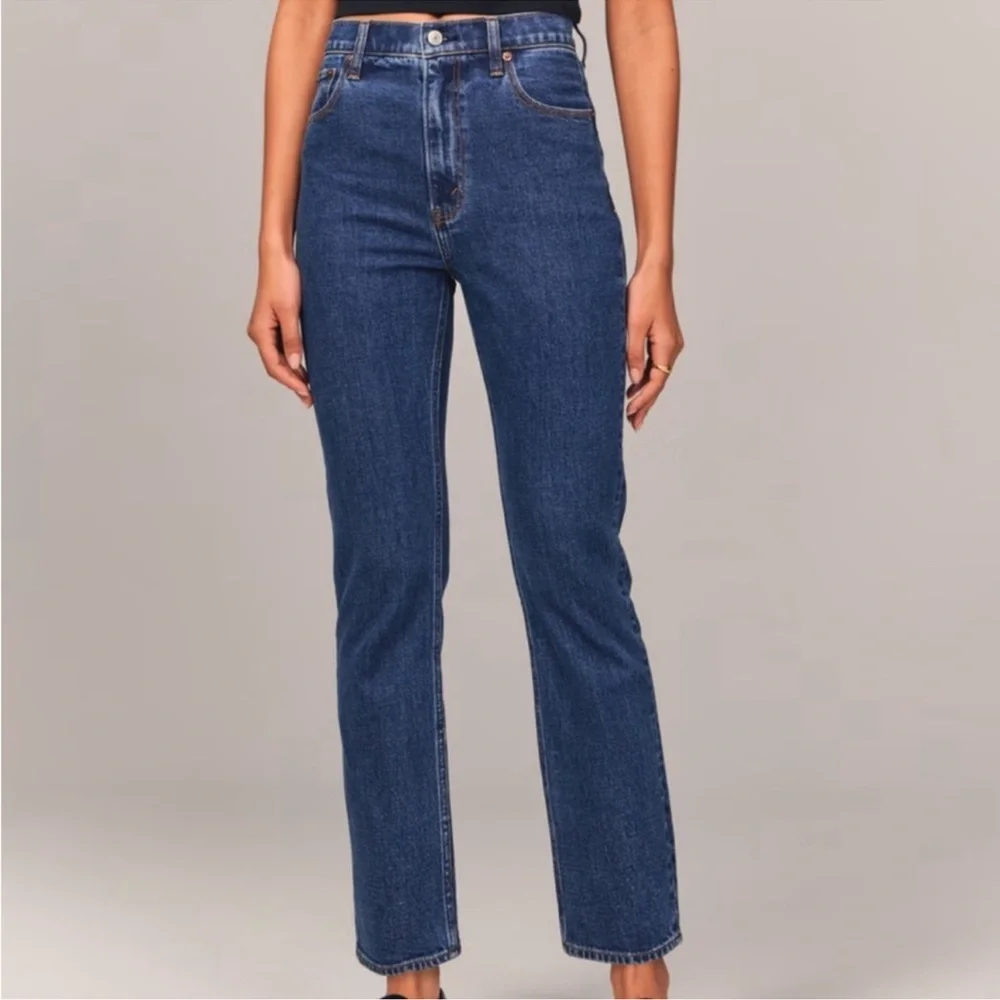 The Ankle Straight Ultra High Rise Jean - Curve Love Dark Wash